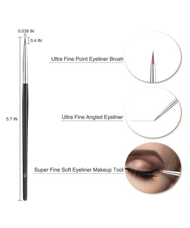 Fine Point Eyeliner Brushes Set | Precision Makeup Gel Liner & Eyeshadow Brushes - Buy Online on GoSupps.com