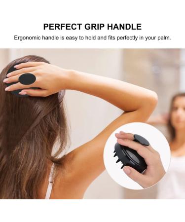 Shampoo Brush Scalp Massager - Soft Silicone Bristles for Hair Growth & Shed Removal - Green - Buy Online on GoSupps.com