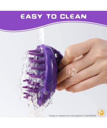 Soft Dual Rubber Pins CeleMoon Cat Brush | Silicone Washable Grooming Shedding Massage Bath Pet Brushes | Safe & Gentle | Removes Hair Mats, Tangles, and Loose Fur | For Short to Long Hair Indoor Cat Kitten - Buy Online on GoSupps.com