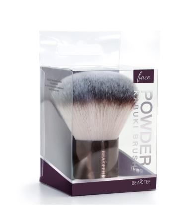 Blush Brush Oversized Dome Head Makeup Brush Synthetic Bristles powder brush for loose powder for Polishing, Blending, Face - Dark Brown 02Dark Brown color