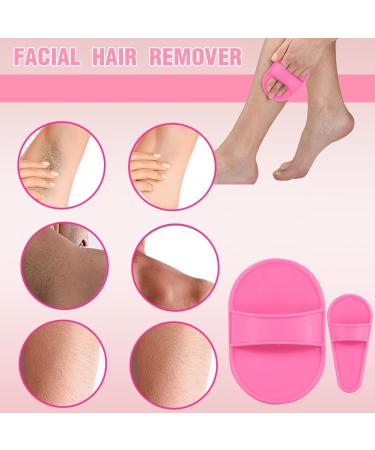 Weescie 10-Piece Hair Removal Pad Set - Pink Smooth Skin & Black Fine Sandpaper for Women & Girls - Perfect for Face Lips and Arms - International Shipping Available - Buy Online on GoSupps.com