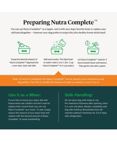 Ultimate Pet Nutrition Nutra Complete Raw Dog Food - Beef 1lb | Veterinarian Formulated with Antioxidants, Prebiotics, Amino Acids - Buy Online on GoSupps.com