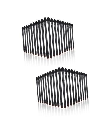 FOMIYES 40 Pcs Double Eye Shadow Makeup Eyeshadow Disposable Face Sponges Brush for Makeup Make up Miss Set