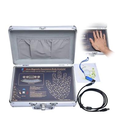 BDJSN portable quantum analyzer resonance magnetic health body detector dynamic 3D analysis status scanner multilingual full-body diagnosis instrument precise and fast silver