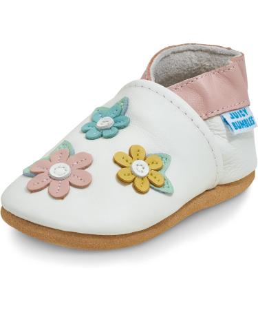 Spring Blossoms Baby Shoes - Soft Sole Leather Toddler Shoes for Baby Girl and Baby Boy (18-24 Months) - Buy Online on GoSupps.com
