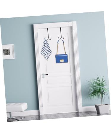 RORPOIR 2pcs Hangers Hook Wreath Hanger Black Coat Rack Over The Door Coat Hat Hanger Nail Hanger Rack 17.00X9.00X8.00CM Black - Buy Online on GoSupps.com