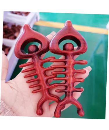 Tovinanna Wooden Comb - Premium Back & Body Massager Tool | Wide Tooth Rosewood Scalp Comb for Relaxation & Wellness - Buy Online on GoSupps.com