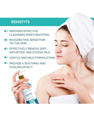 O.trix Aqua Fresh Hydrating Body Wash - Moisturizing Aloe & Citrus Formula | Sulfate & Paraben-Free | Unisex Body Wash 290ml for Intense Hydration - Buy Online on GoSupps.com