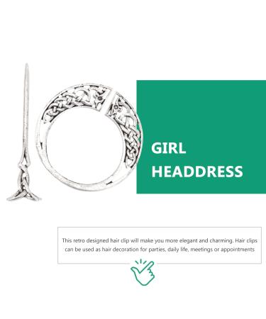 Vintage Celtic Knot Crown Hair Clips | Elegant Metal Hairpins & Hair Jewels - Buy Online on GoSupps.com