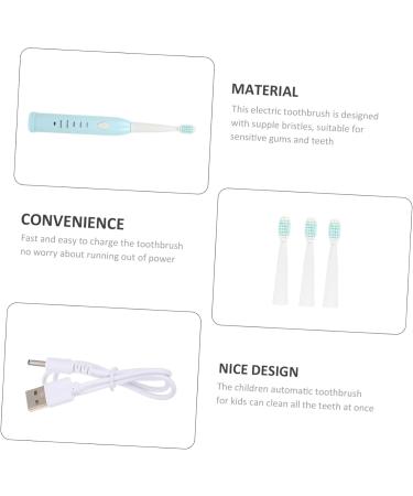 Buy HOMSFOU Electric Toothbrush for Children - Automatic Cleaning Brush in Blue | Safe & Fun Oral Care - Buy Online on GoSupps.com