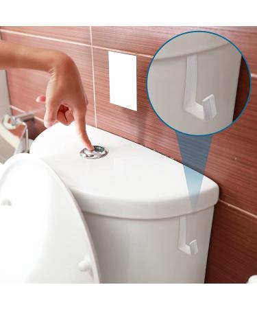 Potty Seat Hook - 3 Piece Velvet No Drill Toilet Tank Holder for Training Seat - White - Buy Online on GoSupps.com