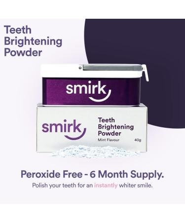 Smirk Teeth Brightening Powder 40g - Natural Whitening Formula | Shop Now - Buy Online on GoSupps.com