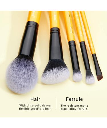 Jessup 10-Piece Professional Makeup Brush Set - Cosmetics for Eyes Face Eyeshadow Foundation & Eyeliner | International Shipping Available - Buy Online on GoSupps.com