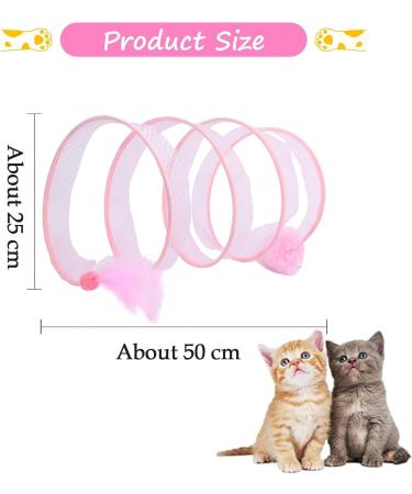 Cat Coil Toy Kitten Play Tunnel S-type Foldable Pet Tunnel Spiral Cat Toy Indoor Cat Tunnel Toy For Enhance Agility S-type Cat Tunnel Toy Collapsible Cat Tunnel for Indoor Cats - Buy Online on GoSupps.com