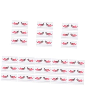 ABOOFAN 24 Pairs Halloween False Eyelashes Halloween Strip Lashes Faux Eyelashes Eye Lashes Extension for Halloween Dramatic Eyelashes Fake Eyelashes Imported Fiber 3d Prom Makeup