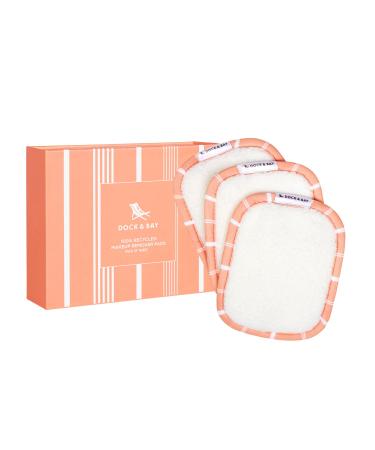 Dock & Bay Reusable Makeup Pads - Face & Skin Cleaner - Ultra Soft  Washable - 3 Pack with Included Wash Bag - (12x10cm) - Sandalwood Terracotta 3 Count (Pack of 1) Sandalwood Terracotta