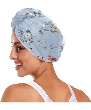 Adventure Fox Light Blue Hair Towel 2 Pack - Super Absorbent Quick Dry Hair Turbans for Women & Girls - Buy Online on GoSupps.com