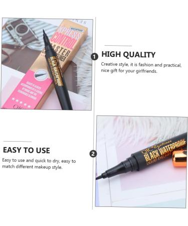 FOMIYES 4 Pcs Makeup Eyeliner Stamp Eyeliner Makeup Pens Household Eyeliners Liquid Eyeliner Make up 1 count (Pack of 1) As Shownx2pcs - Buy Online on GoSupps.com