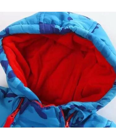 Vine Baby Snowsuit Toddler Hooded Down Jumpsuit | Infant Winter Coat Outfit for Girls Boys 3-6 Months - Buy Online on GoSupps.com