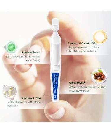 High-Quality Squalane Serum for Face - 15 Pcs/Box | Moisturizing with Vitamin E B5 & A | Smooth Dry & Sensitive Skin - Buy Online on GoSupps.com