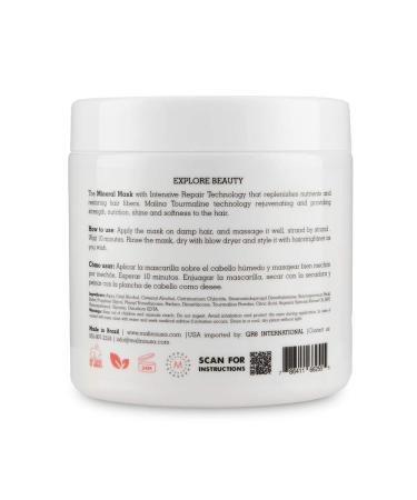 Malina Classic Mineral Mask - Vegan Hair Treatment Repair | 500g - Buy Online on GoSupps.com