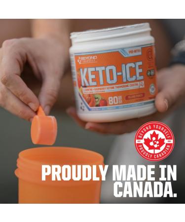 Beyond Yourself - Keto-Ice | Stimulant-Free Thermogenic Fat Burner | Advanced Metabolism Booster Energy Enhancer & Weight Management | Formulated with L-Carnitine & Raspberry Ketone | Strawberry Kiwi - Buy Online on GoSupps.com