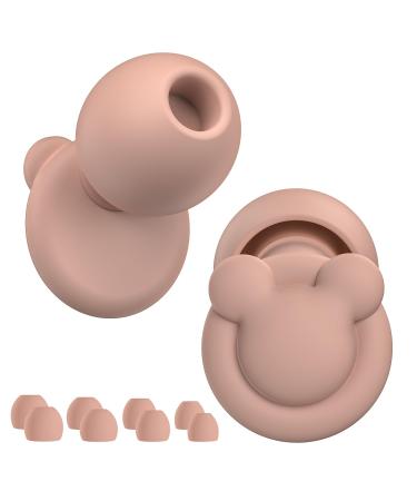 Ear Plugs for Sleeping Noise Reduction Sot Silicone Earplugs for Noise Cancelling High Fidelity Hearing Protection Ear Plugs for Sleep Work Noise Sensitivity Study Snoring -33dB Beige