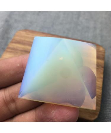 1pcs 4cm Natural White Opal Stone Pyramid Crystal Point Wand Decoration - (Size: 3.8-4cm) - Buy Online on GoSupps.com