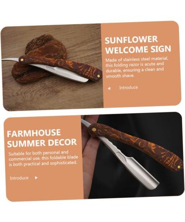 WOONEKY Stainless Steel Blade Holder - Versatile Razor for Hairdressers & Barbers | Foldable Beard & Eyebrow Razor for Men - Buy Online on GoSupps.com