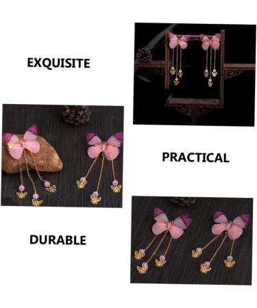 minkissy 2 Pairs tassel long tassels dense decorate girl hair clips jeweled hair clips barrettes for thick hair Accessories hairpin aesthetic hair accessories walk jewelry clip child Hanfu - Buy Online on GoSupps.com