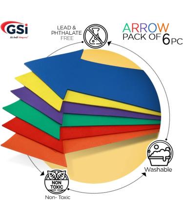 GSI Spot Markers for Kids Education and Classroom Activities - Non-Toxic, Non-Slip Arrow Markers - Buy Online on GoSupps.com