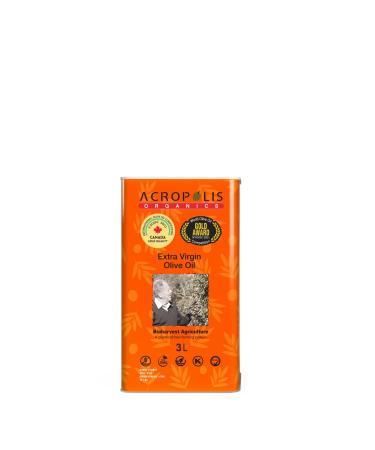 Acropolis Organics Extra Virgin Olive Oil 3 Liter
