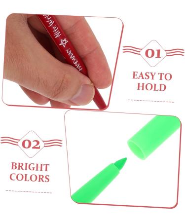 VINTORKY 5pcs Halloween Paint Pen Eyeliner Pen Fluorescence Eyeliner Make up Highlighter Eye Liner Plastic - Buy Online on GoSupps.com