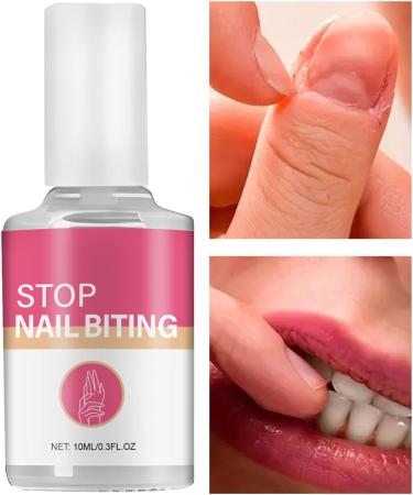 Anti Nail Biting Polish Stop Biting Your Nails Natural Stop Nail Biting Bitter Taste Solution for Healthy Nail Growth Water Resistant Nail Biting Treatments For Adults & Children 10ml - Buy Online on GoSupps.com