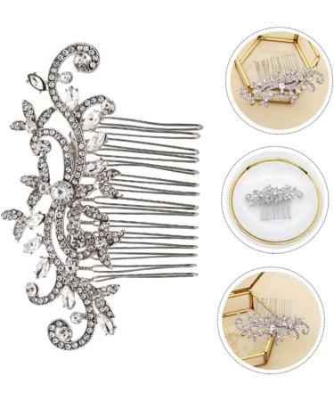 PLAFOPE 1pc Comb Rhinestone Bobby Pins Bridal Headpieces for Wedding Bride Hair Clip Headwear Decor Bride Headpieces for Wedding Rhinestone Headdress Pearl Hair Pin Pearl Hair Clip Alloy - Buy Online on GoSupps.com