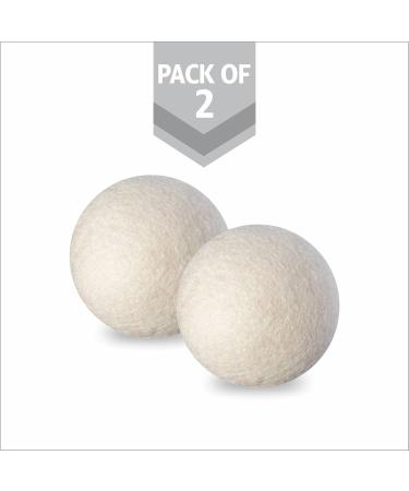 Wool Dryer Balls Natural Fabric Softener Reusable Organic Wool Laundry Balls Tumble Dryer Balls for Fabric Softening Reduce Drying Time Noise Wrinkles Free 7cm in Size Natural Wool (Pack of 2) - Buy Online on GoSupps.com