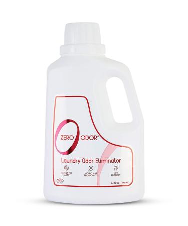 Zero Odor  Laundry Odor Eliminator  Patented Molecular Technology Best For Clothes, Towels & Linens, Shoes, Bags, Etc. - Smell Great Again, 64oz - Buy Online on GoSupps.com