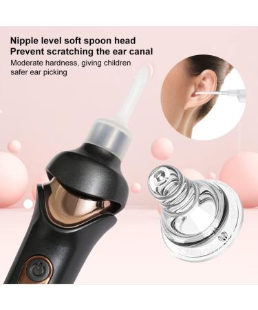 Child Silicone Electric Ear Scoop 5-in-1 Safety Painless Earwax Remover - Cordless Vacuum Ear Wax Cleaning Tool - Buy Online on GoSupps.com