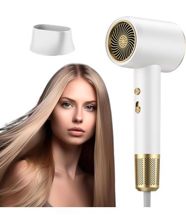 Numoya Jetspeed Dryer Jetspeed Hair Dryer 2024 New Upgraded Numoya Hair Dryer High Speed Hair Dryer Reduces Frizz Numoya 2000w Hair Dryer High Speed Hair Dryer with Diffuser (White)