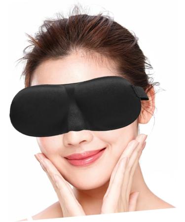 Healifty 3D Stereo Goggles Eye Sleeping Mask | Silk Blindfold Eye Mask | Adjustable and Breathable | Black | 1 Count - Buy Online on GoSupps.com