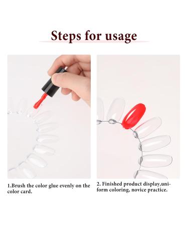 20 PCS Nail Polish Display Wheel - Plastic Swatches for Nail Art & Color Testing | Perfect for Manicure Practice - Buy Online on GoSupps.com