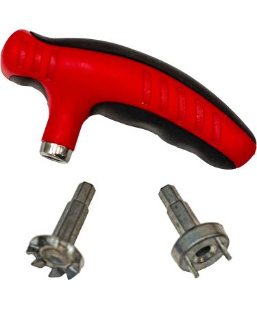 JEF World of Golf JR140 2 in 1 Golf Spike Wrench - Easy Grip Tool for Golf Shoe Maintenance - Buy Online on GoSupps.com