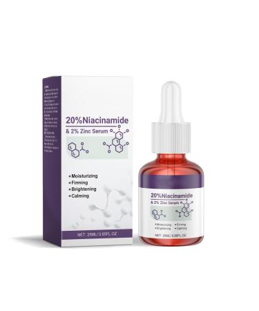 20% Niacinamide Zinc PCA Serum for Face, Facial Serum to Minimize Pores, Even Skin Tone & Boost Radiance, Oil Control, Gentle Formula with Aloe for Smooth & Glow Skin