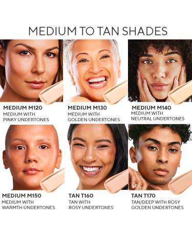 Mirabella Invincible HD Liquid Foundation - Anti-Aging Full Coverage Makeup for All Skin Types (Medium M150) - Moisturizing & Lightweight Foundation for Lasting Beauty - Buy Online on GoSupps.com