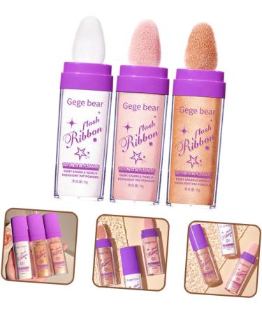 Balacoo 6 Pcs Highlight Pat Powder Face Highlighter Fairy Highlight Powder Patting Glitter Contouring Powder 1 count (Pack of 1) Assorted Colorx2pcs - Buy Online on GoSupps.com