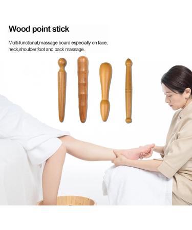 Kaluroil 4-Pack Massage Sticks - Trigger Point Massagers for Foot Shoulder Back & Leg Relaxation Wood Muscle Roller Stick for Ultimate Relief - Buy Online on GoSupps.com