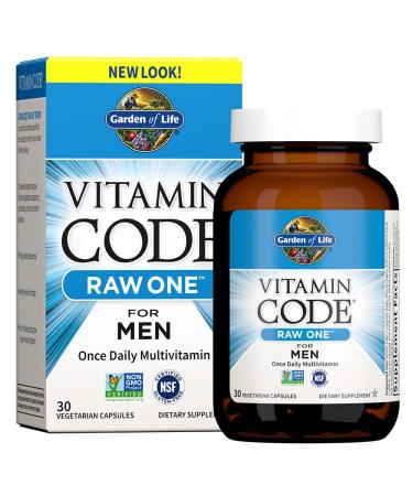 Garden of Life Vitamin Code Raw One For Men Once Daily Multivitamin 30 Vegetarian Capsules