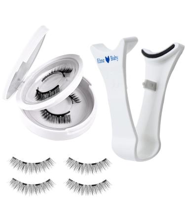 Magnetic Lashes With Applicator No Glue Natural Look Lashes Natural Look Magnetic Eyelashes Reusable Magnetic Eyelashes Easy To Wear Long-Lasting For Women & Girls False Eyelashes For Travel Pa-rty