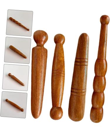 BCOATH 4-Piece Foot Massager Set | Portable Acupuncture & Reflex Zone Massage Device | Hand & Foot Massage Tool for Ultimate Relaxation - Red Pear - Buy Online on GoSupps.com