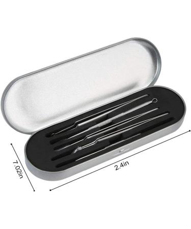 Blackhead Remover Kit with 10x Mirror Professional Pimple Popper Comedone Acne Tweezers Extractor Tools Set for Remove Whitehead Spot Pimple Zit Ingrown - Buy Online on GoSupps.com